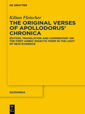 cover image of The Original Verses of Apollodorus' ›Chronica